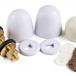 Toilet Floor Bolts Hibbent Brass Plated Round Set-0