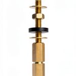 Jwodo Brass Toilet Tank Bolts Durable Leakproof Universal-0