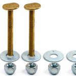 Closet Bolt EZ-FLO Nickel Hex Brass 1-4 Inch-0