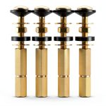 Hotop Toilet Tank Bolts Stainless Steel Brass Kit 4 Pack-0