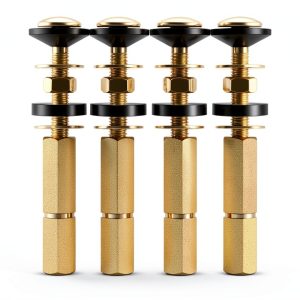 Hotop Toilet Tank Bolts Stainless Steel Brass Kit 4 Pack-0