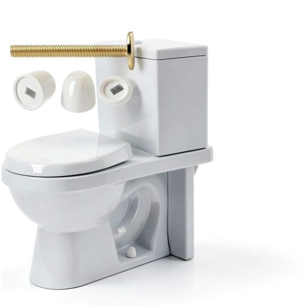 FdcZeyxior Toilet Bolt Kit Brass Stainless Steel Universal-2