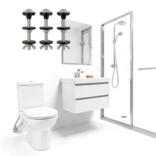 RiseDirectly Toilet Tank Bolts Stainless Steel Easy Install-7