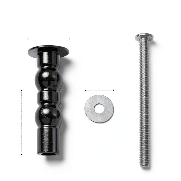 Toilet Seat Bolts Rasaech Top Mount Nickel Set-1