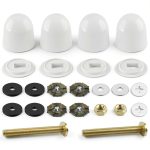DALQUIS Toilet Bolt Set Iron Copper Plated-0
