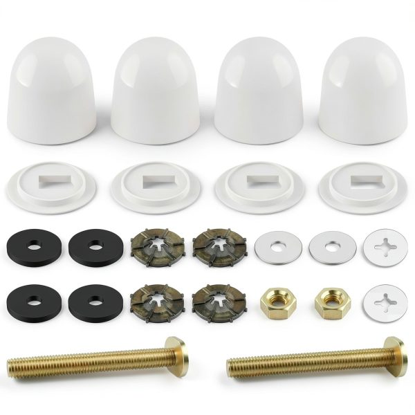 DALQUIS Toilet Bolt Set Iron Copper Plated-0