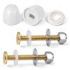 FdcZeyxior Toilet Bolt Kit Brass Stainless Steel Universal-0