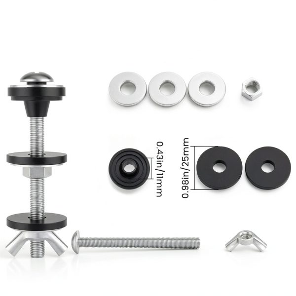 SATUY Toilet Tank Bolts Stainless Steel Leakproof Easy-1