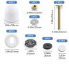 DALQUIS Toilet Bolt Set Iron Copper Plated-1