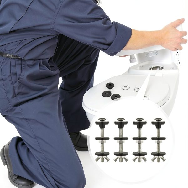 RiseDirectly Toilet Tank Bolts Stainless Steel Easy Install-8