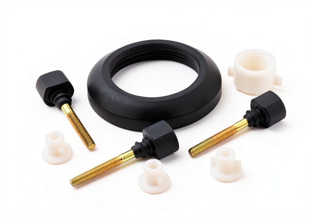 Mansfield toilet floor bolts and washer set displayed on a clean surface