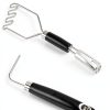 Potato Masher MUJINON Black Stainless Ergonomic-1