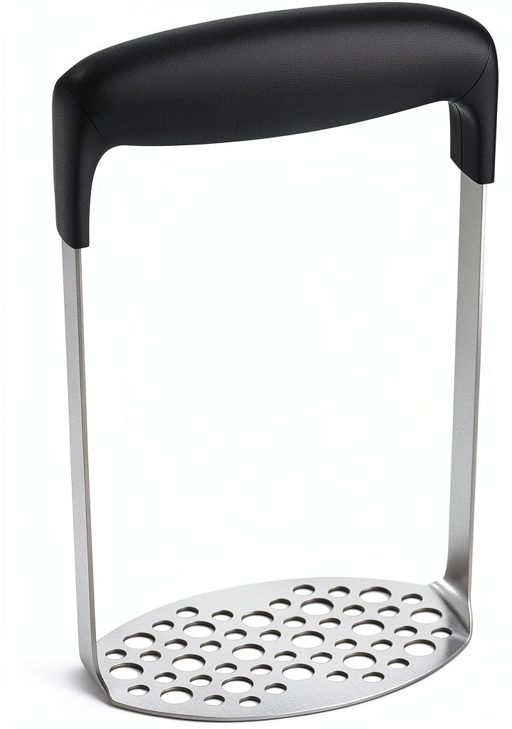 Urbanstrive stainless steel potato masher in use