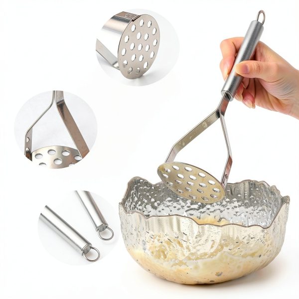 KitchenAid Stainless Steel Potato Mashers Set-4