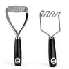 Potato Masher MUJINON Black Stainless Ergonomic-3