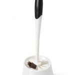 Clorox Under-Rim Toilet Brush with Corner Caddy – White, 16x5x5.5in-0