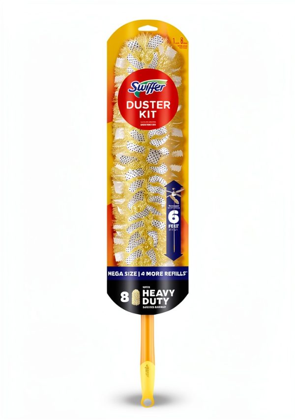 Swiffer Duster Kit 6-ft Extendable Handle with 8 Heavy-Duty Refills-11