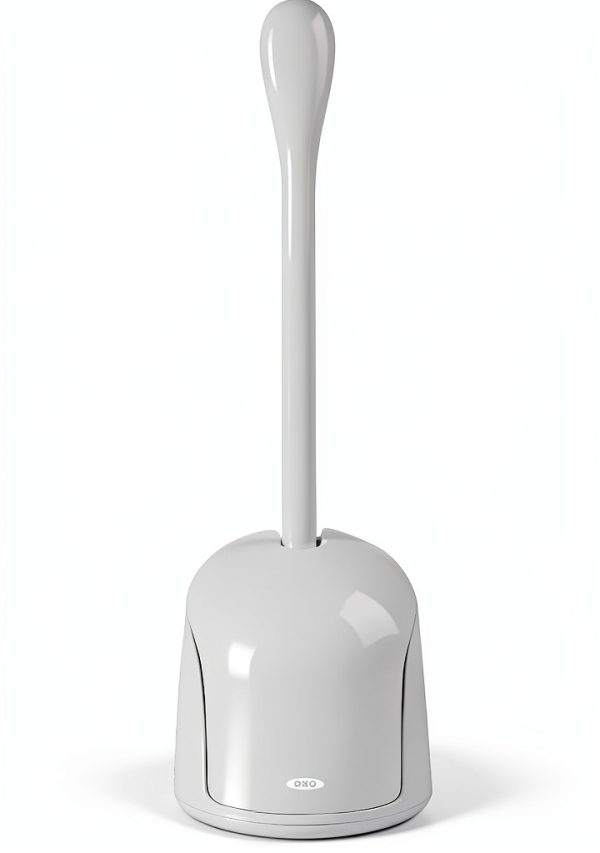 Toilet Brush OXO Good Grips Compact with Gray Canister 1 Pack-0